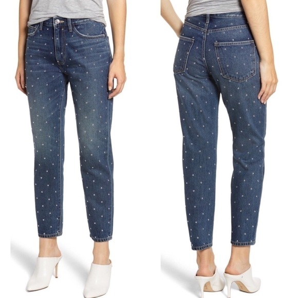 NWT Current / Elliott Vintage Crop Slim Studded Jean | 24 - Picture 8 of 9